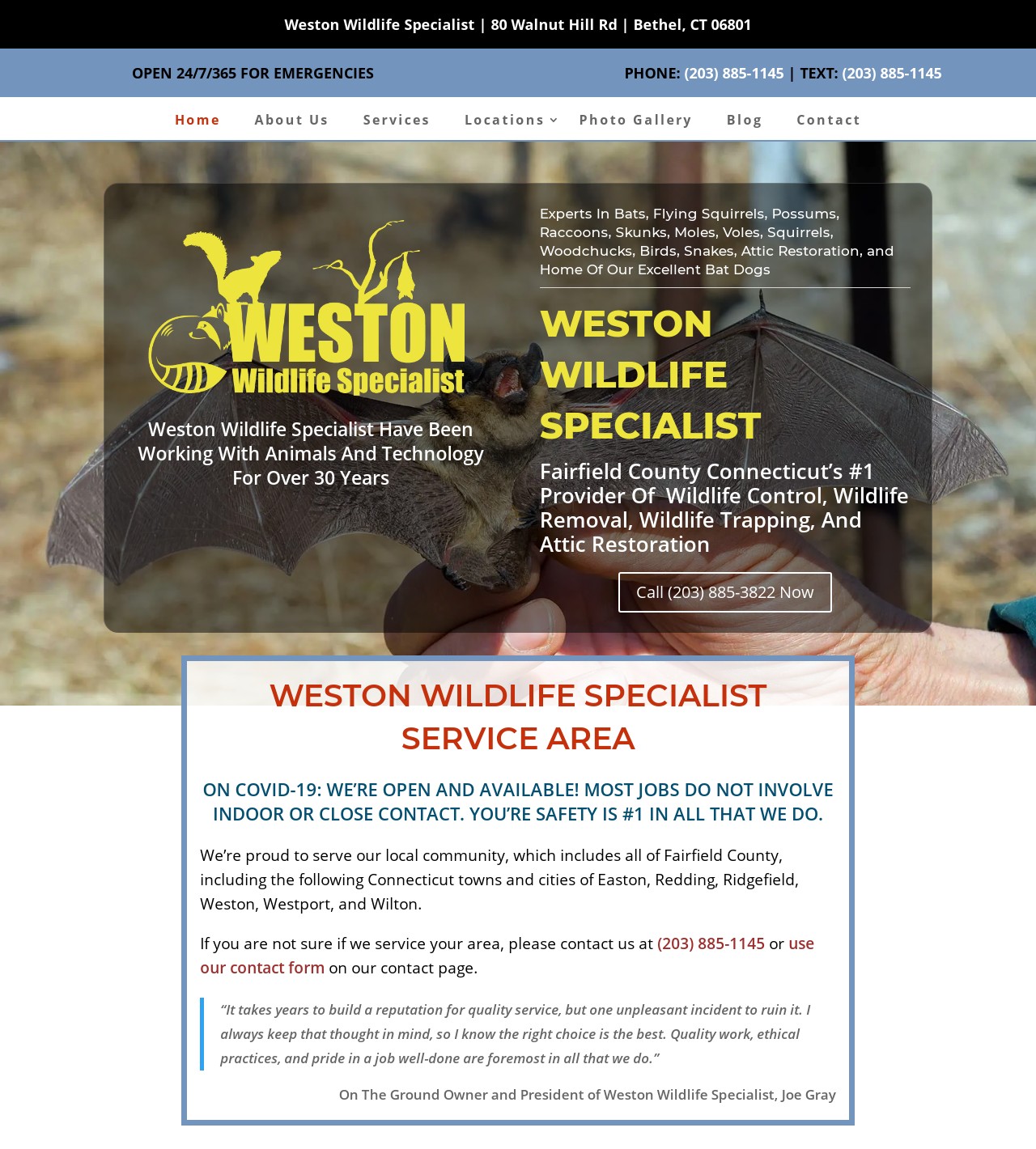 Waterbury Wildlife Control